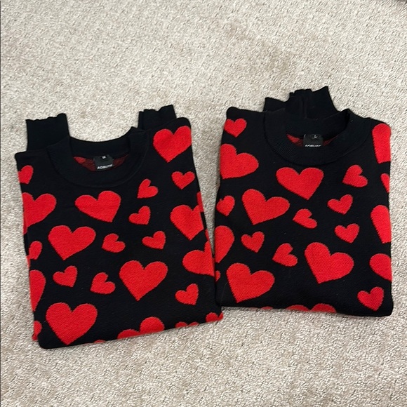 Black Sweater with Red Hearts bundle - Picture 2 of 7